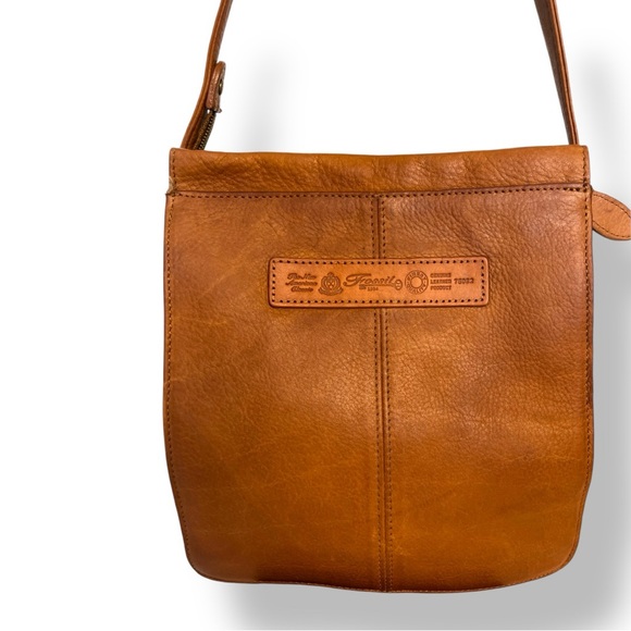 Fossil Vintage Genuine Leather Crossbody Bag Brown - Picture 4 of 8